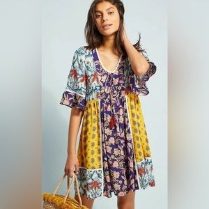 Zilka by Anthropologie patchwork dress